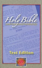 New American Standard Holy Bible Text Edition (Large Print)