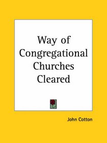 Way of Congregational Churches Cleared