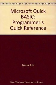 Microsoft Quickc (Programmer's Quick Reference Series)