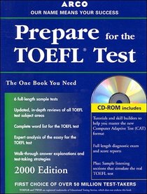 Arco Everything You Need to Score High on the Toefl: 2000 Edition With the Latest Information on the New Computer-Based Toefl (Arco Master the TOEFL (W/CD))
