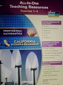 All-In-One Teaching Resources Chapters 1-4 (Prentice Hall Mathematics - California Algebra Readiness)