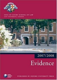Evidence 2007-2008: 2007 Edition |a 2007 ed. (Blackstone Bar Manual)