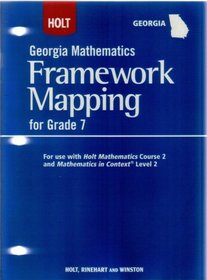 Ga Framewk Mapping Holt Math 2007 G7