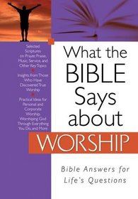 What the Bible Says about Worship (What the Bible Says About...)