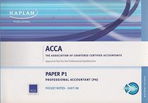 P1 Professional Accountant PA: Pocket Notes (Acca)