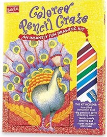 Colored Pencil Craze: An Insanely Fun Drawing Kit : Includes 7 Pencils, Drawing Pad, Sharpener, Eraser (Art Start Kits)
