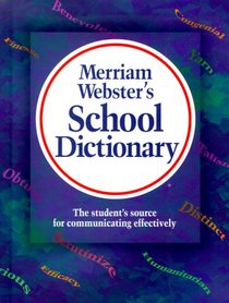 Merriam-Webster's School Dictionary: Laminated hardcover