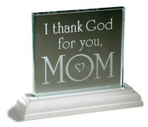 Mom Mini Standing Glass Plaque