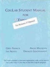 CogLab Student Manual for 36 Experiments (with PinCode for Online Access)