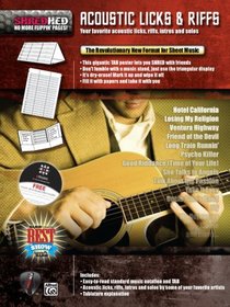 ShredHed: Acoustic Licks & Riffs - Your Favorite Acoustic Licks, Riffs, Intros, and Solos (Poster / Folder / Triangular Display)
