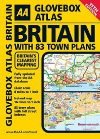 AA Glovebox Atlas Britain with 83 Town Plans