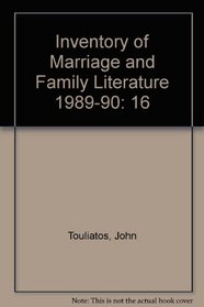 Inventory of Marriage and Family Literature 1989-90