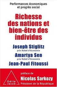 Richesse des nations et bien-être des individus (French Edition)