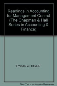 Readings in Accounting for Management Control (Chapman  Hall Series in Accounting and Finance)