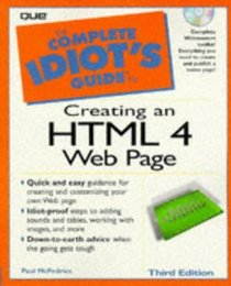 Complete Idiot's Guide To Creating An HTML 4 Web Page (The Complete Idiot's Guide)