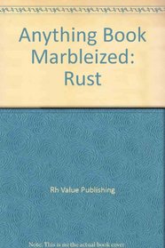 Anything Book Marbleized: Rust