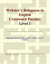 Webster's Bolognese to English Crossword Puzzles: Level 1