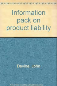 Information pack on product liability (Information pack)