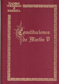 Constituciones de Martin V (Acta Salmanticensia) (Latin Edition)