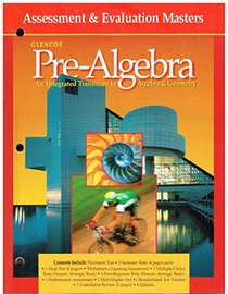 Glencoe Pre-Algebra Assessment & Evaluations Masters