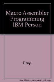 Macro Assembler Programming IBM Person