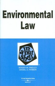 Environmental Law in a Nutshell (Nutshell Series)