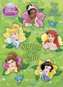 Spring is in the Air (Disney Princess) (Color Plus Flocked Stickers)