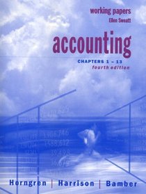 Accounting: Chapters 1-13 : Working Papers