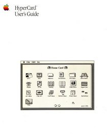 Apple Macintosh Hypercard User's Guide (Spiral-Bound 1987 Printing, First Edition)