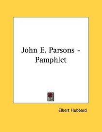 John E. Parsons - Pamphlet