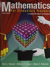 Math for Elementary Teachers 7th Edition with eGrade Plus 1Term and Student Access Card for WebCT Set (Wiley Plus Products)