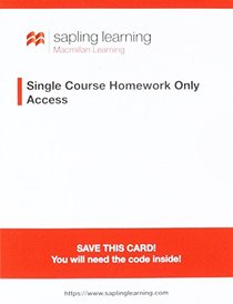 Microeconomics 4e & Sapling Learning Single-Course Homework-Only for Principles of Microeconomics (Access Card)