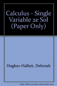 Calculus - Single Variable 2e Sol (Paper Only)
