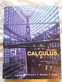 Calculus Volume 1 - Custom Edition for Math 135 Rutgers University