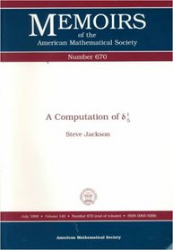 A Computation of (Greek Arithmetical Symbols) 1/5 (Memoirs of the American Mathematical Society)