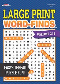 Large Print Word-Finds Puzzle Book-Word Search Volume 218