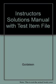 Instructors Solutions Manual with Test Item File