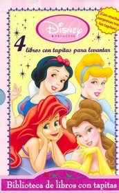 Disney Princesa - 4 Libros Con Tapitas Para Levantar (Spanish Edition)