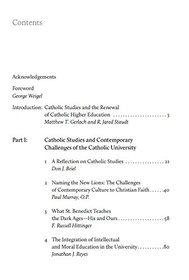 Renewal of Catholic Higher Education: Essays on Catholic Studies in Honor of Don J. Briel