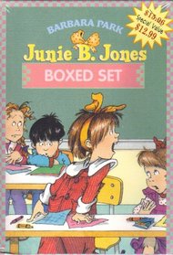 Junie B. Jones Boxed Set - 4 books: Junie B. Jones and a Little Monkey Business; and the Yucky Blucky Fruitcake; and the Stupid Smelly Bus, and Her Big Fat Mouth