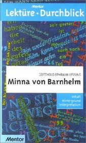 Lekture - Durchblick: Lessing: Minna Von Barnhelm (German Edition)