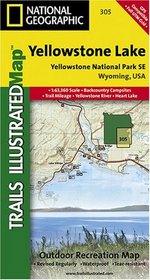 Yellowstone National Park - Yellowstone Lake Area Trail Map