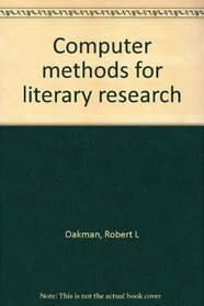 Computer methods for literary research