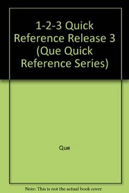 1-2-3 Release 3 Quick Reference (Que Quick Reference Series)