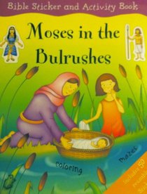 Bible Sticker & Activity Book~Moses in the Bulrushes~Over 50 Reusable Stickers!