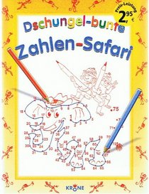 Dschungel-bunte Zahlen-Safari