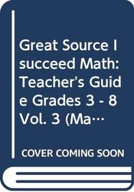 i Succeed Math Targeted Intervention Solution Teachers Guide Vol #3 (Ratios, Rates and Percents)