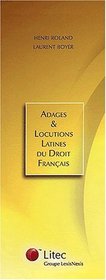 Coffret adages et locutions latines du droit franais