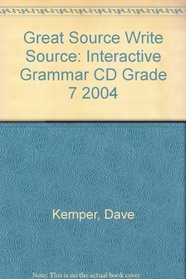Great Source Write Source: Interactive Grammar CD Grade 7 2004