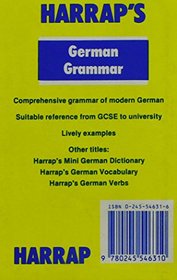 Harrap's German Grammar (Mini study aids)